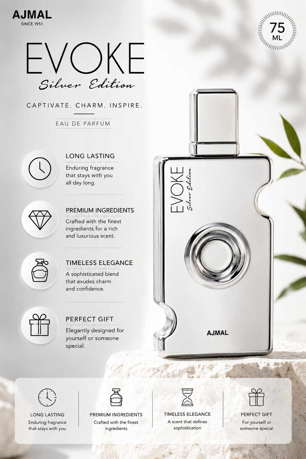 Evoke Silver Edition by Ajmal